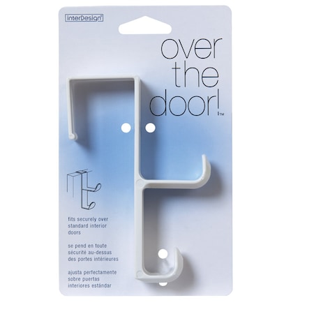 Hook Over Door Dbl Wht